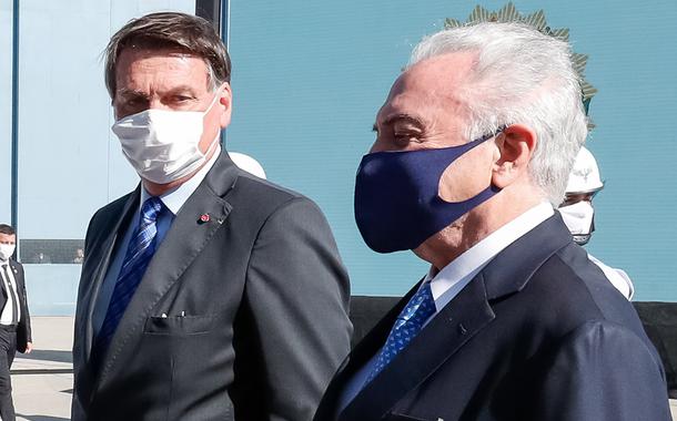 Bolsonaro e Michel Temer