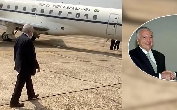 Temer embarcando para Brasília para encontro com Bolsonaro