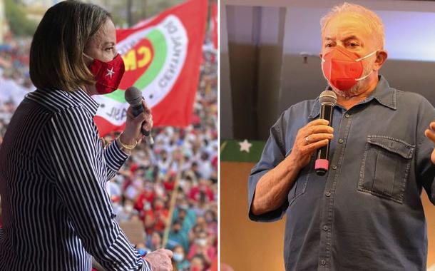 Gleisi Hoffmann e Lula