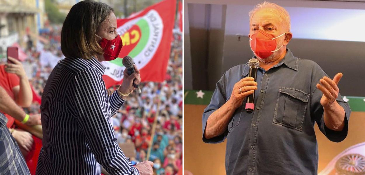 Gleisi Hoffmann e Lula