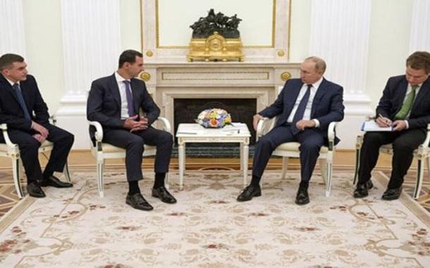 Os presidentes da Síria e da Rússia se reúnem em Moscou