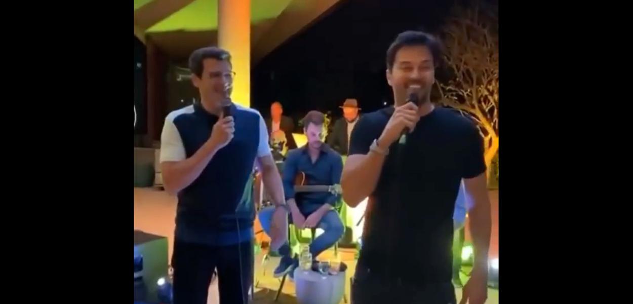 Celso Portiolli e Fábio Faria