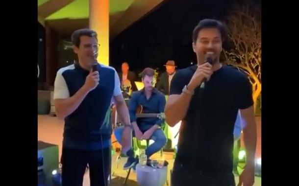 Celso Portiolli e Fábio Faria