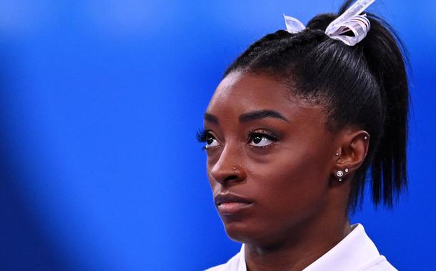 Simone Biles durante Olimpíada de Tóquio
27/07/2021 REUTERS/Dylan Martinez