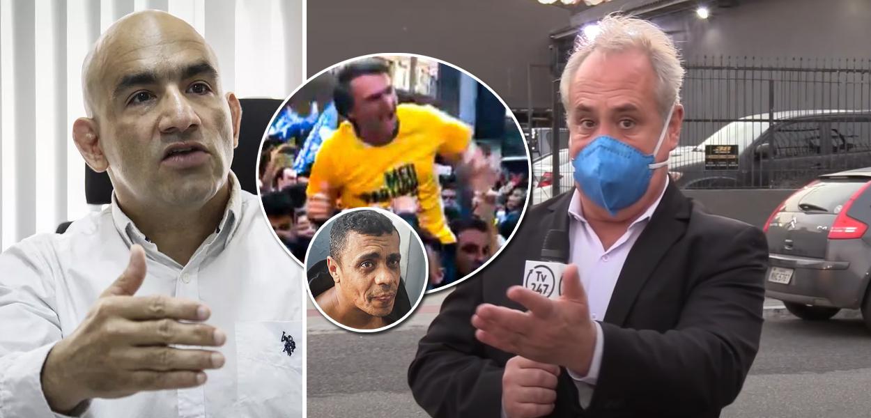 Jurista Luis Carlos Valois, Jair Bolsonaro, Adélio Bispo e o jornalista Joaquim de Carvalho