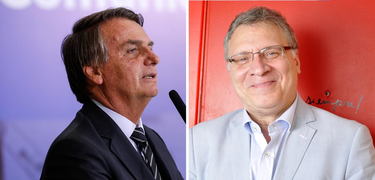 Montagem: Jair Bolsonaro e Eugênio Aragão