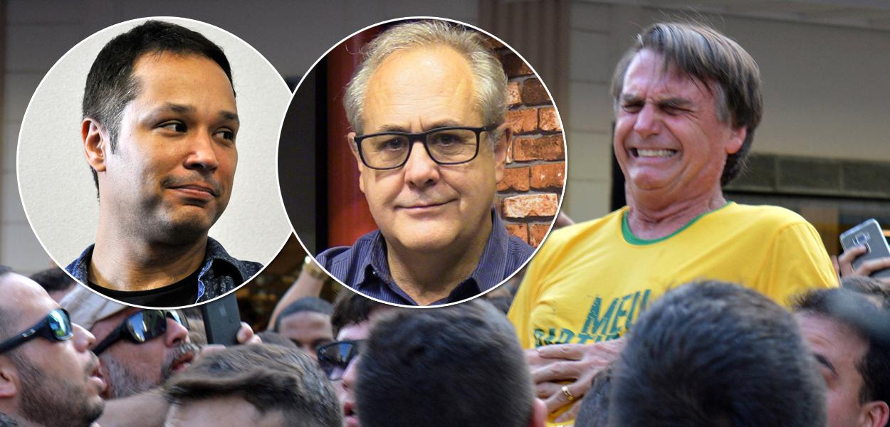 Leonardo Stoppa, Joaquim de Carvalho e Jair Bolsonaro