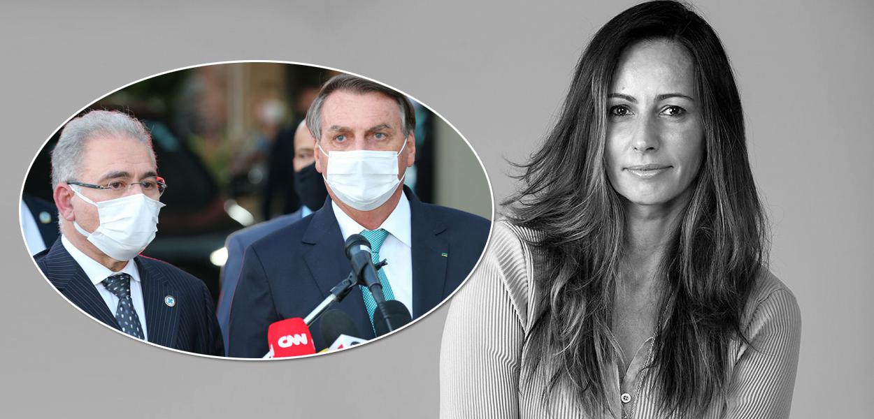 Marcelo Queiroga, Jair Bolsonaro e Ana Paula Henkel