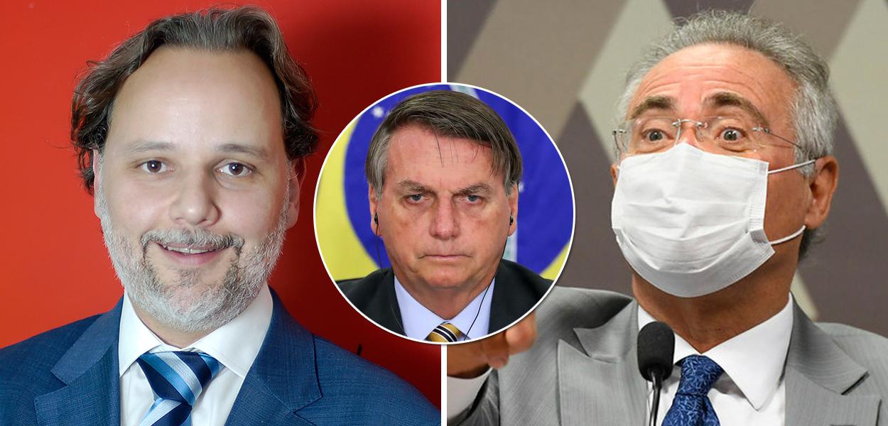 Marco Aurélio de Carvalho, Jair Bolsonaro e Renan Calheiros