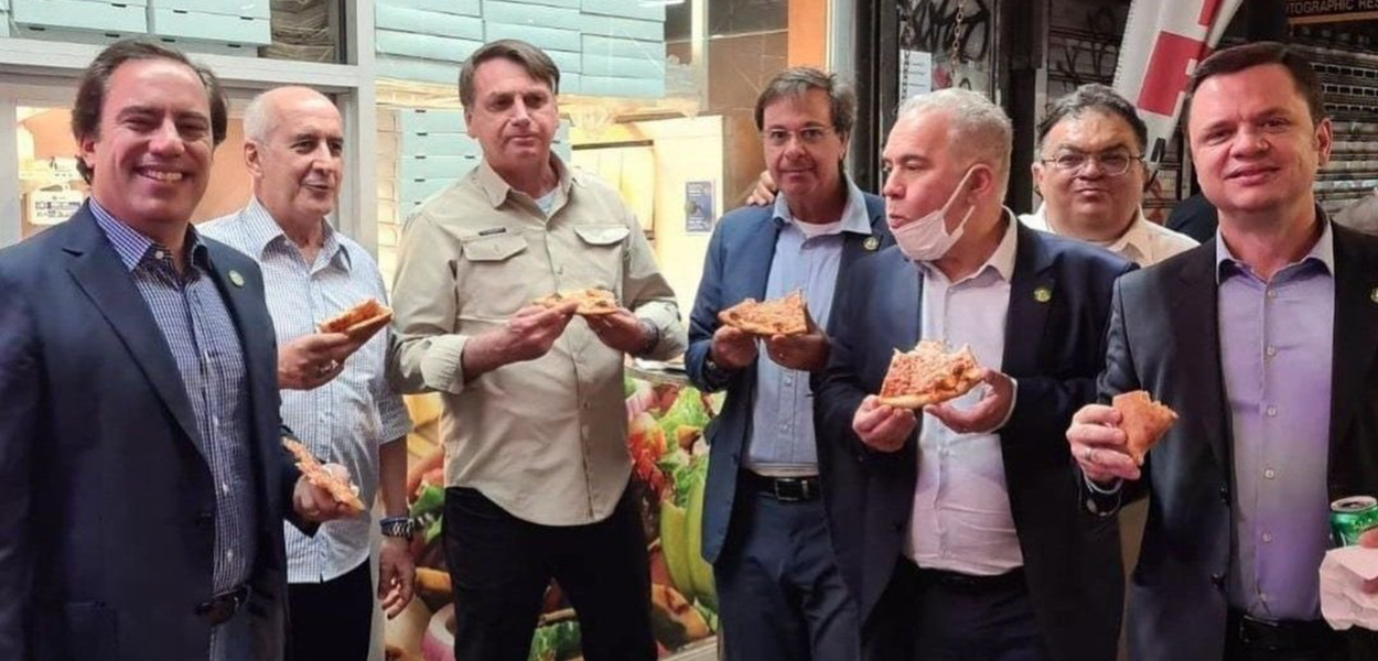 Pedro Guimarães, Luiz Eduardo Ramos, Jair Bolsonaro, Gilson Machado, Marcelo Queiroga, Almirante Rocha e Anderson Torres