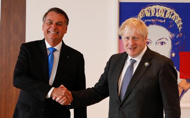Jair Bolsonaro e Boris Johnson