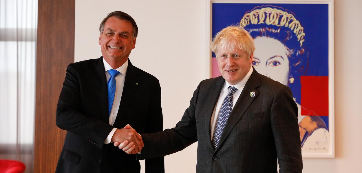 Jair Bolsonaro e Boris Johnson