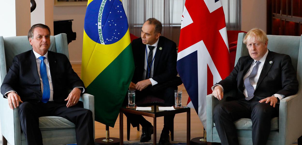 Jair Bolsonaro e Boris Johnson