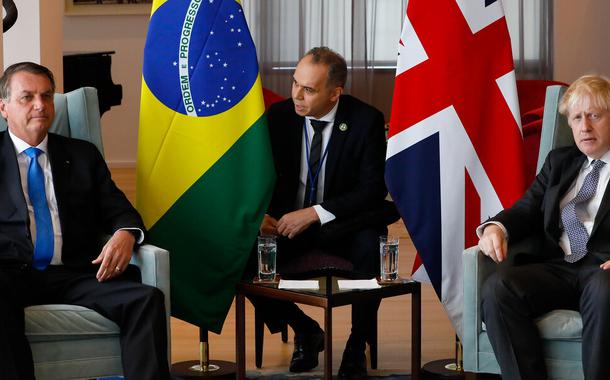 Jair Bolsonaro e Boris Johnson