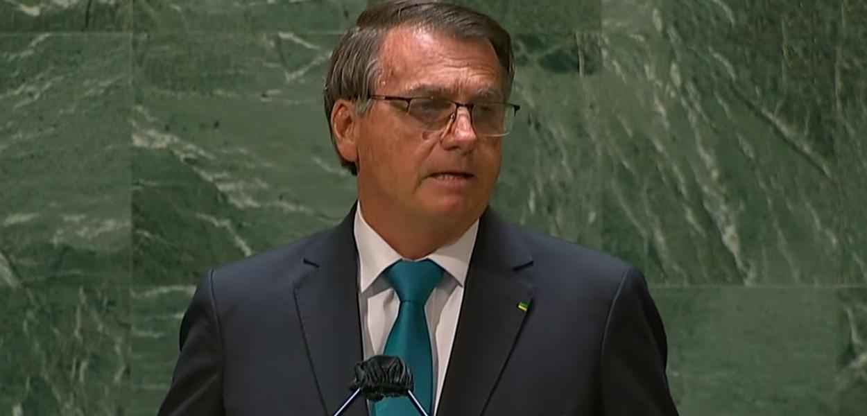 Jair Bolsonaro em discurso na ONU