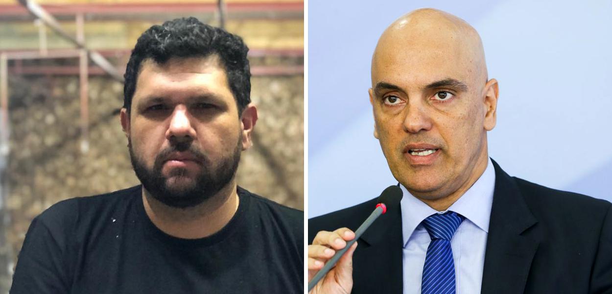 Oswaldo Eustáquio (à esq.) e Alexandre de Moraes