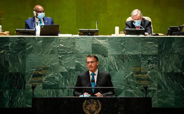 Jair Bolsonaro discursa na abertura do Debate Geral da 76a Sessão da Assembleia Geral das Nações Unidas