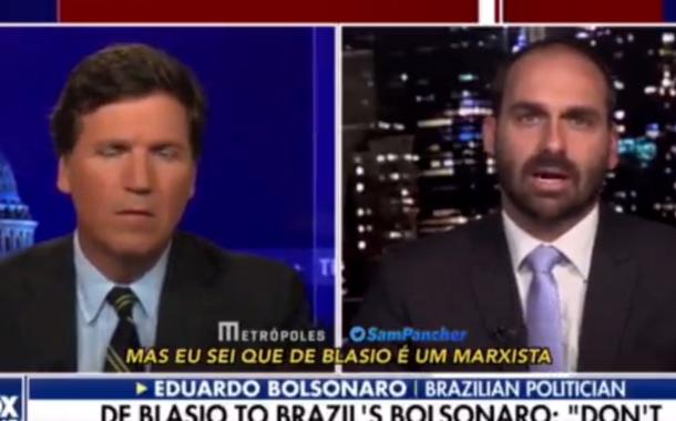Tucker Carlson e Eduardo Bolsonaro