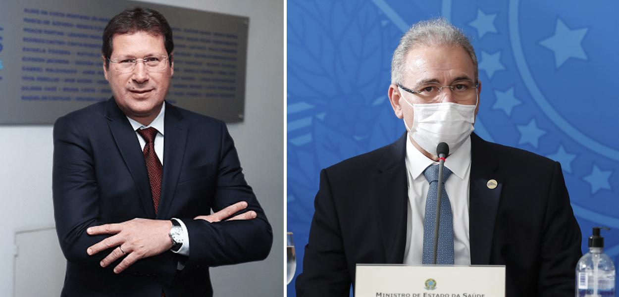 Mauro Menezes e o ministro Marcelo Queiroga