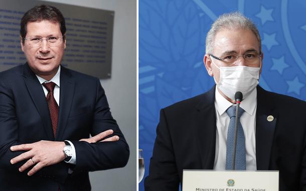 Mauro Menezes e o ministro Marcelo Queiroga