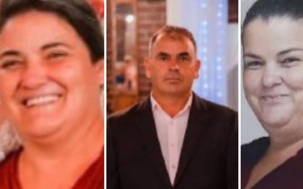 Valdir, Deneci e Denilde Carboni Pedro