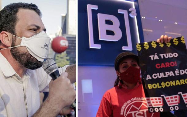 Guilherme Boulos e MTST ocupa Bolsa de Valores de SP