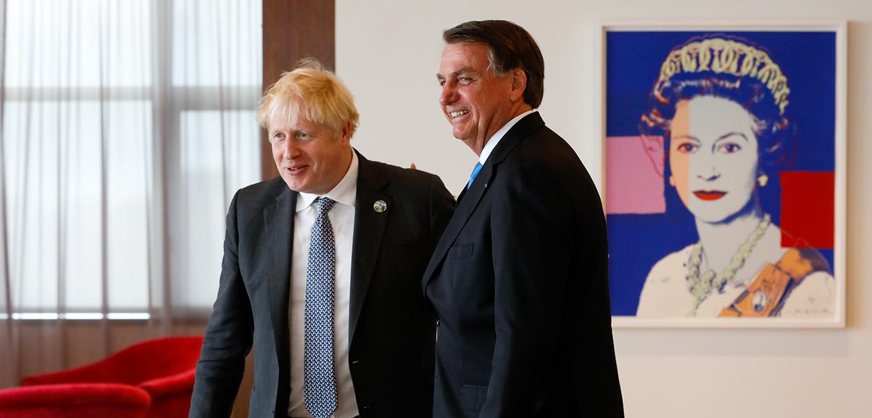 Boris Johnson e Bolsonaro