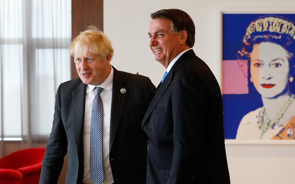 Boris Johnson e Bolsonaro