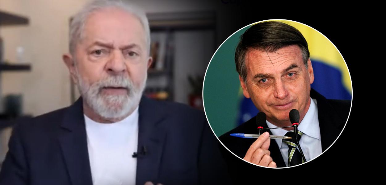 Lula e Jair Bolsonaro