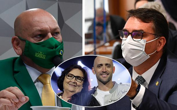 Luciano Hang Déa Lúcia, Paulo Gustavo e Flávio Bolsonaro