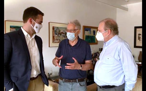 Eduardo Leite, Fernando Henrique Cardoso e Tasso Jereissati.