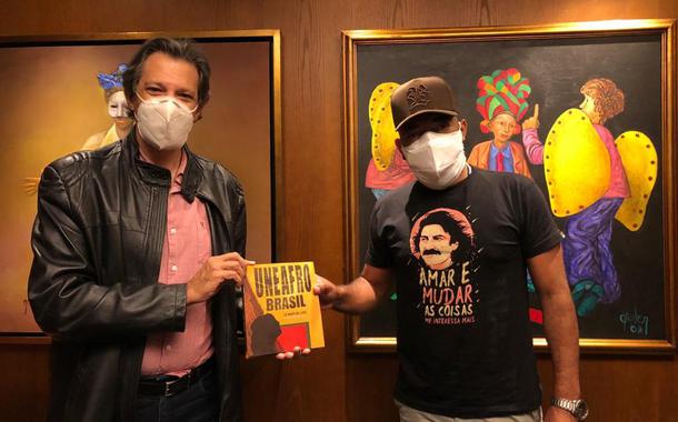 Douglas Belchior e Fernando Haddad