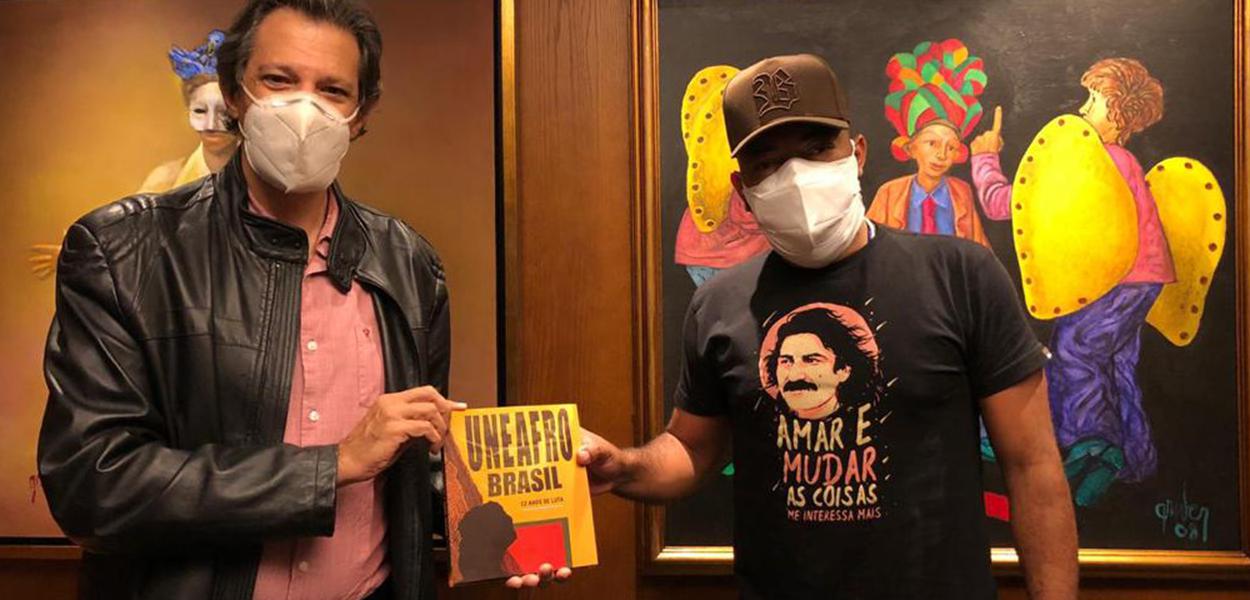 Fernando Haddad e Douglas Belchior