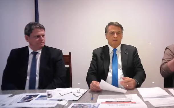 Tarcísio de Freitas e Jair Bolsonaro