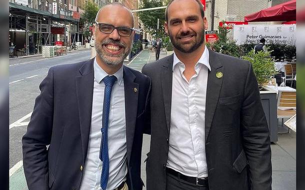 Allan dos Santos e Eduardo Bolsonaro