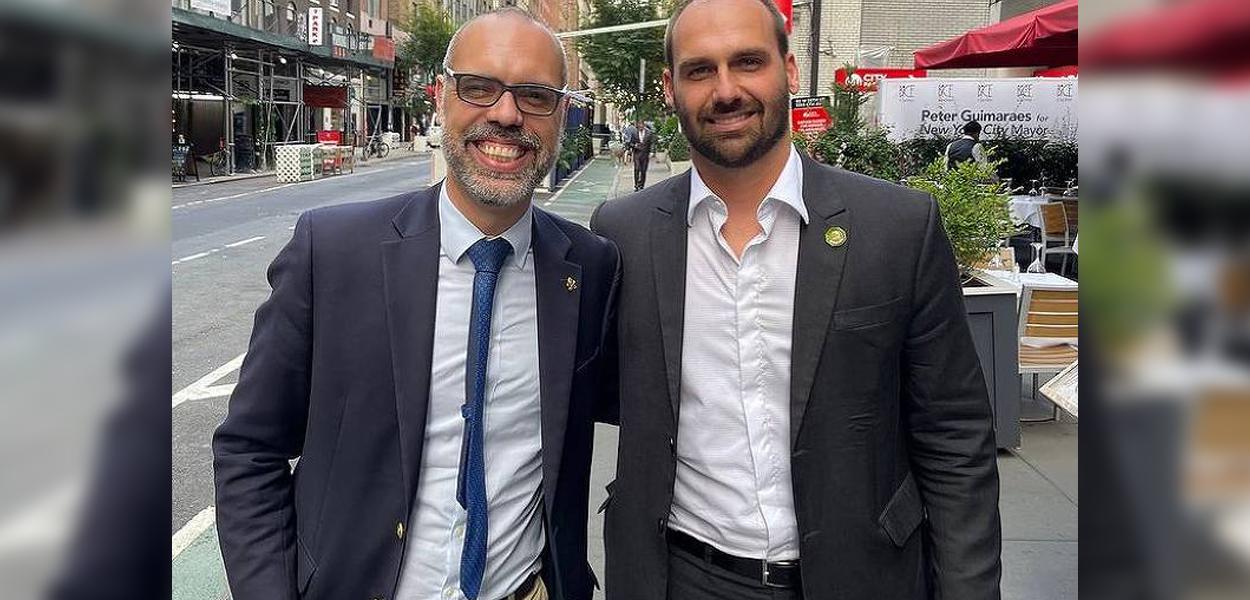 Allan dos Santos e Eduardo Bolsonaro