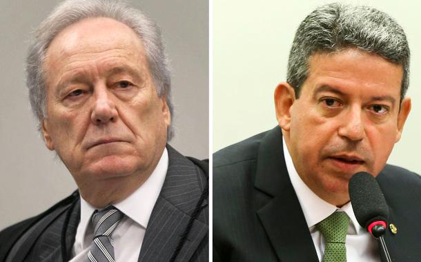 Ricardo Lewandowski e o presidente da Câmara, Arthur Lira