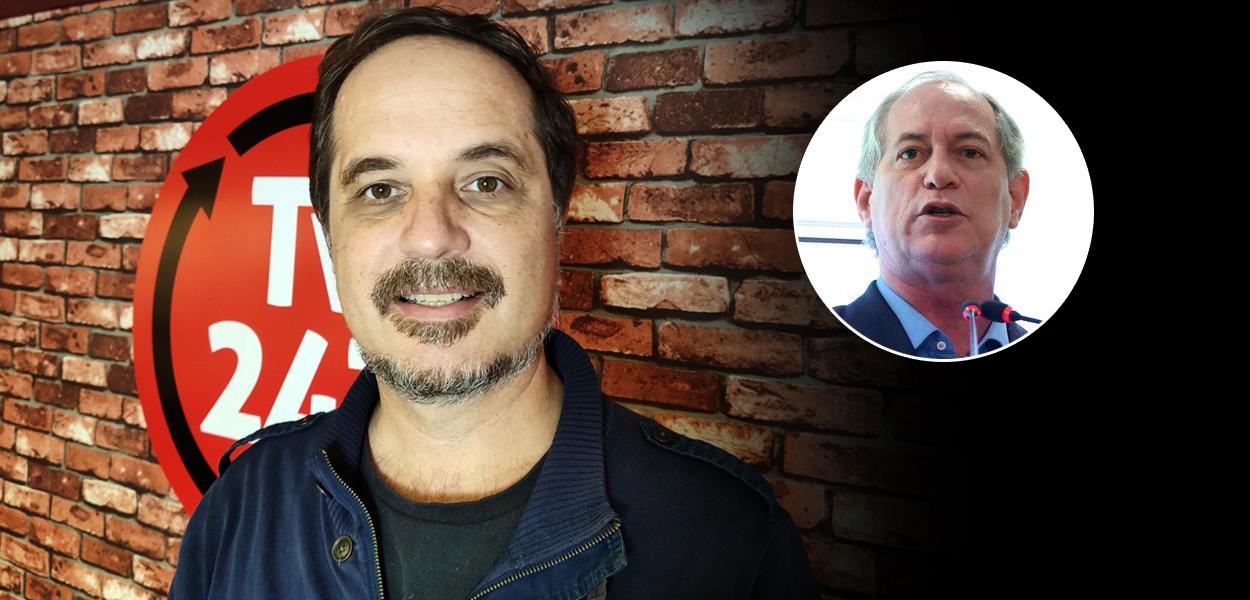 Jornalista Rodrigo Vianna e o ex-ministro Ciro Gomes