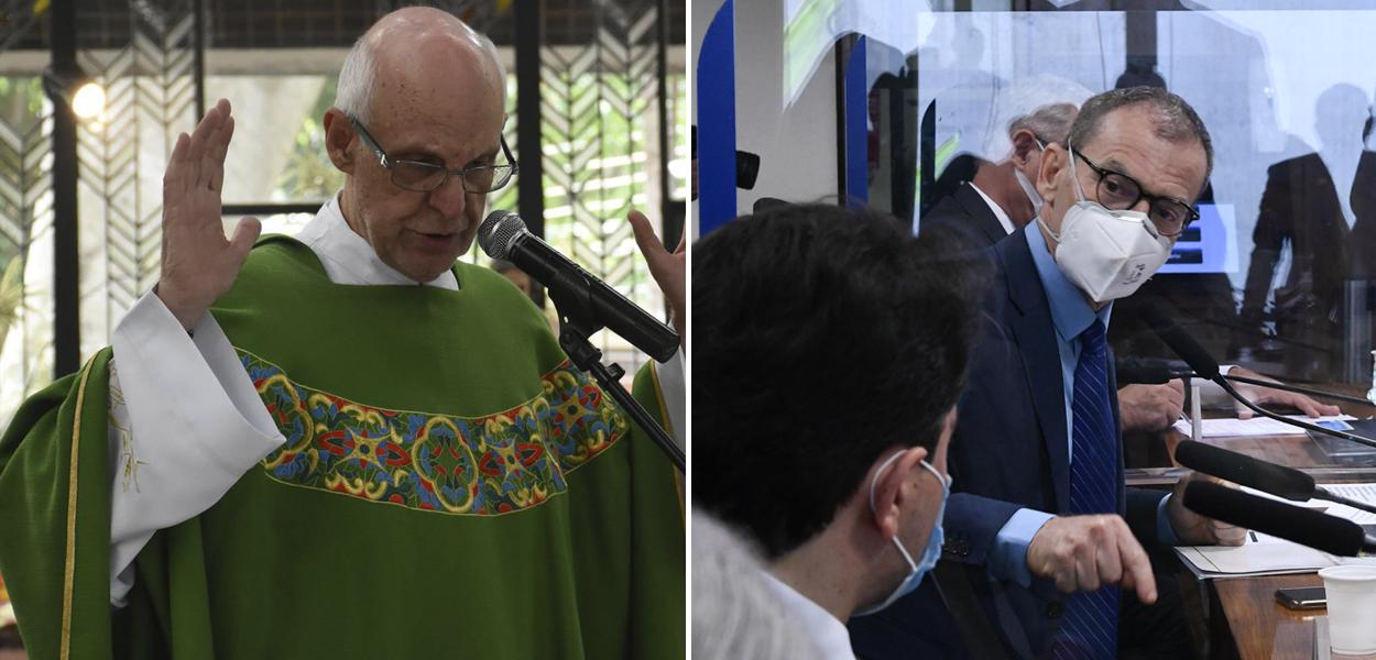 Padre Julio Lancellotti e senador Fabiano Contarato