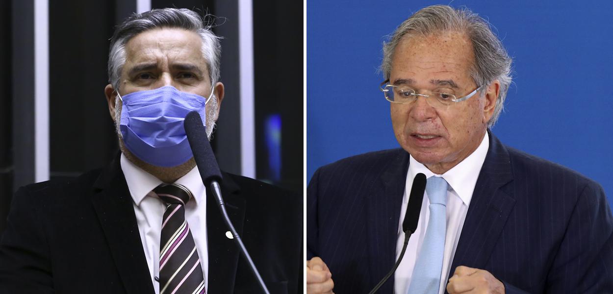 Deputado Paulo Pimenta e o ministro Paulo Guedes