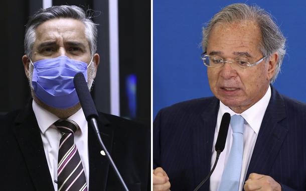 Deputado Paulo Pimenta e o ministro Paulo Guedes