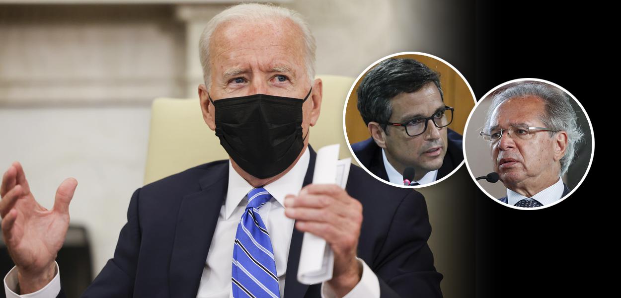 Joe Biden, Roberto Campos Neto e Paulo Guedes