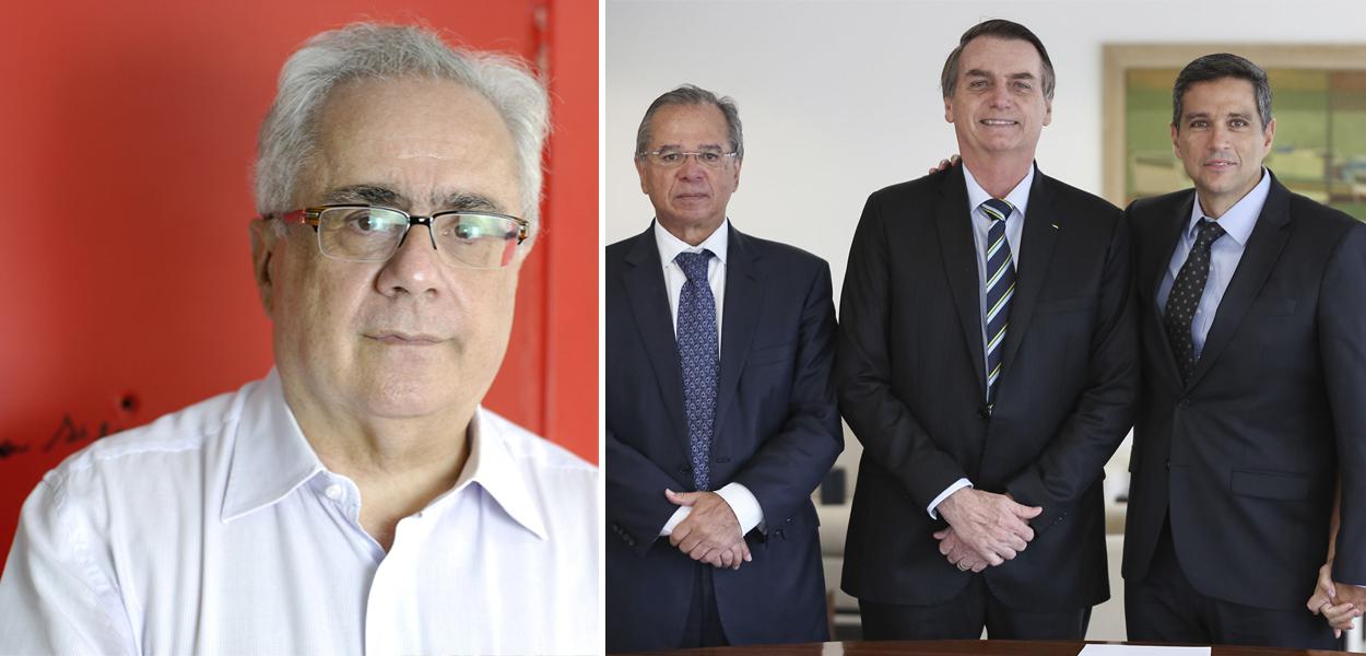 Nassif e Paulo Guedes com Bolsonaro e Campos Neto