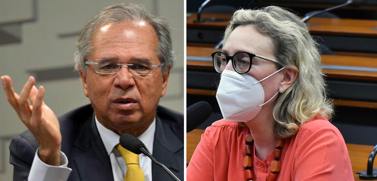 Paulo Guedes e Maria do Rosário
