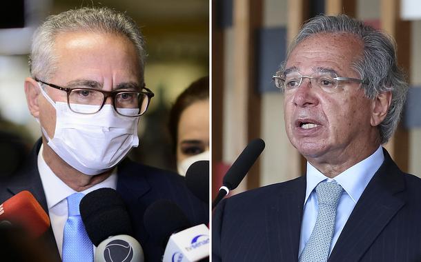 Renan Calheiros e Paulo Guedes