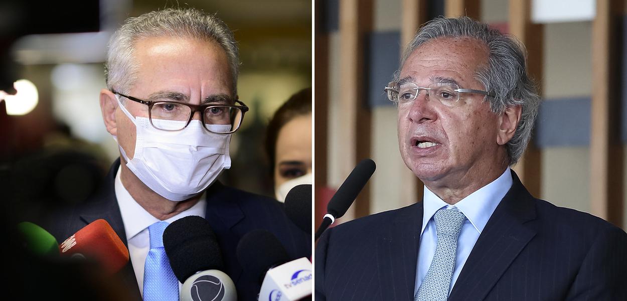 Renan Calheiros e Paulo Guedes