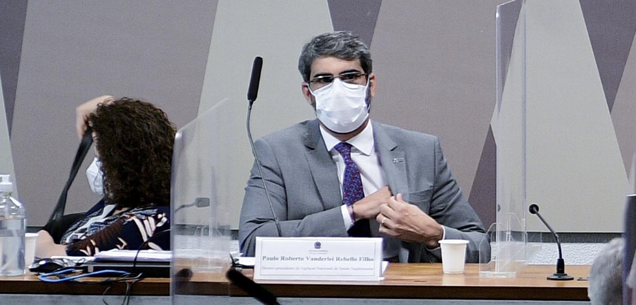 Paulo Roberto Vanderlei Rebello Filho em depoimento à CPI da Covid no Senado