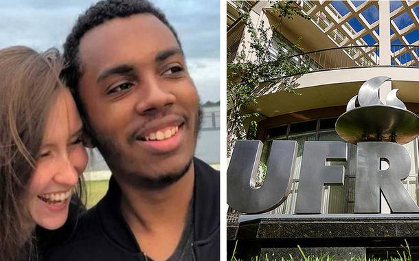 Psicóloga Amanda Klimick, estudante Sérgio Renato da Silva e a UFGRS