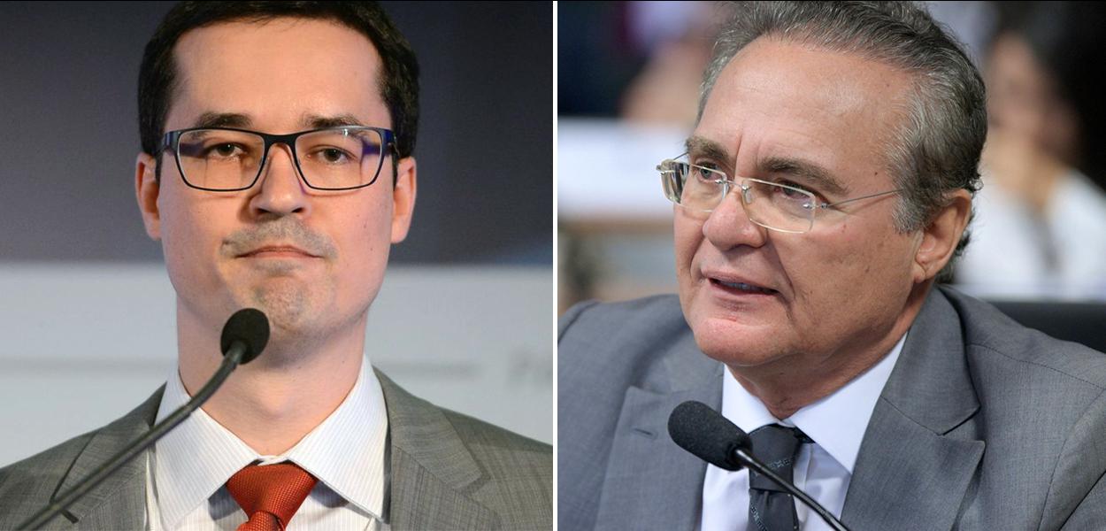 Deltan Dallagnol e Renan Calheiros