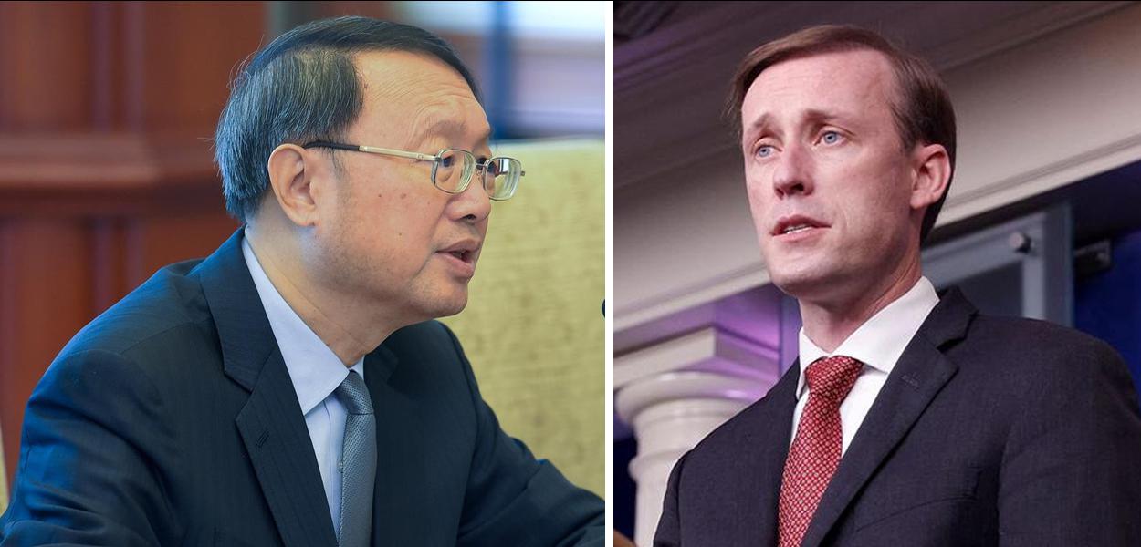 Yang Jiechi e Jake Sullivan